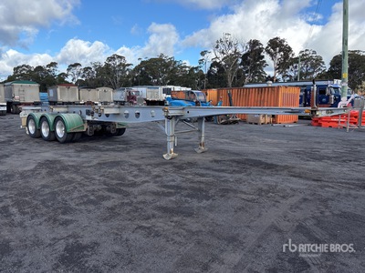 2014 MaxiTrans 12.1 m Tri/A Container aanhangwagen