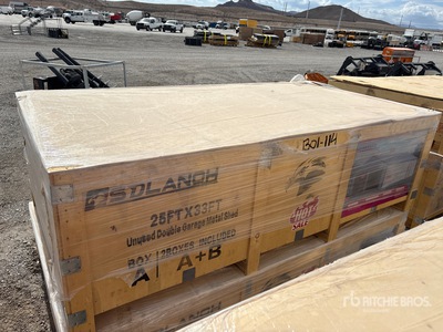 2026 SDL2533DGMS Double Garage Metal Shed (Unused)