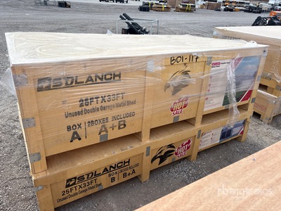 2026 SDL2533DGMS Double Garage Metal Shed (Unused)