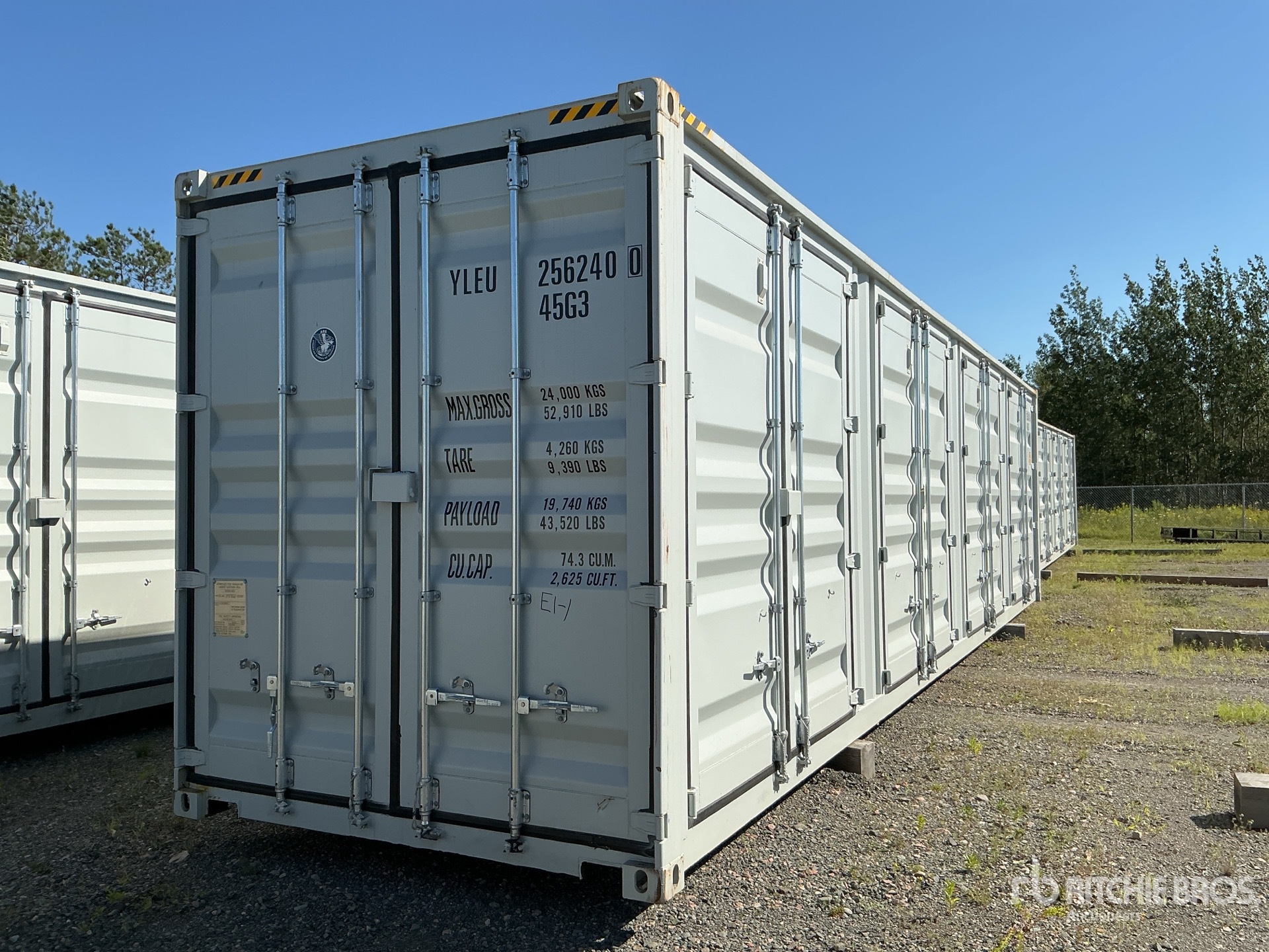 2026 40 ft High Cube Multi-Door Storage Container