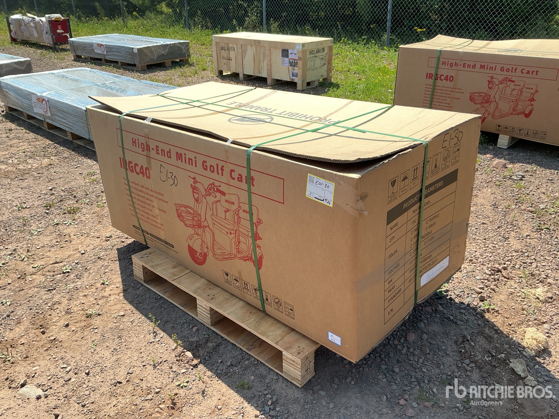 2026 MGC40-RED 3 TT E-Trike Mini Scooter (Unused)