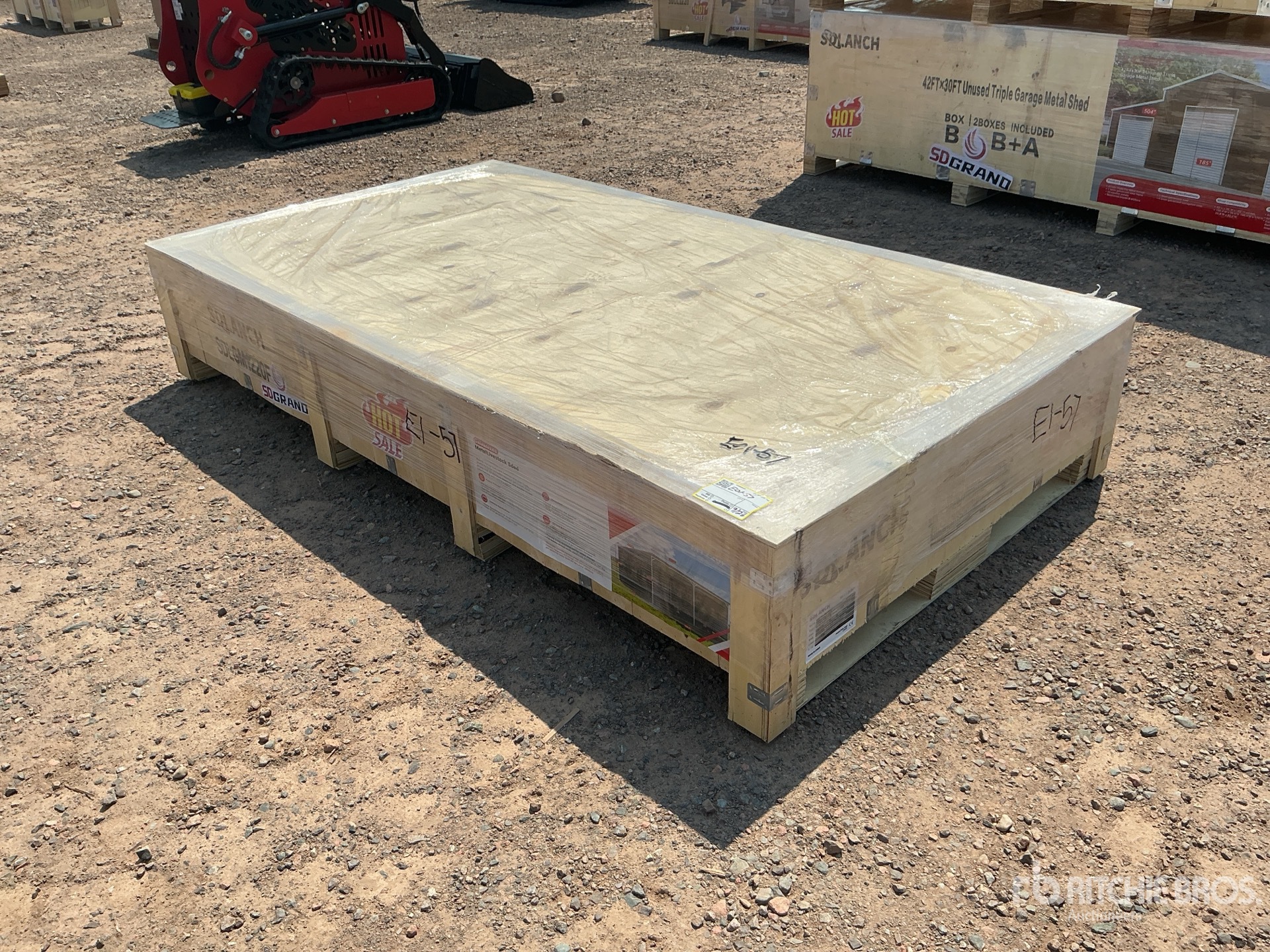 2026 SDLGM1220F 11 ft x 19 ft 2 in Galvanized Metal Livestock Shelter (Unused)
