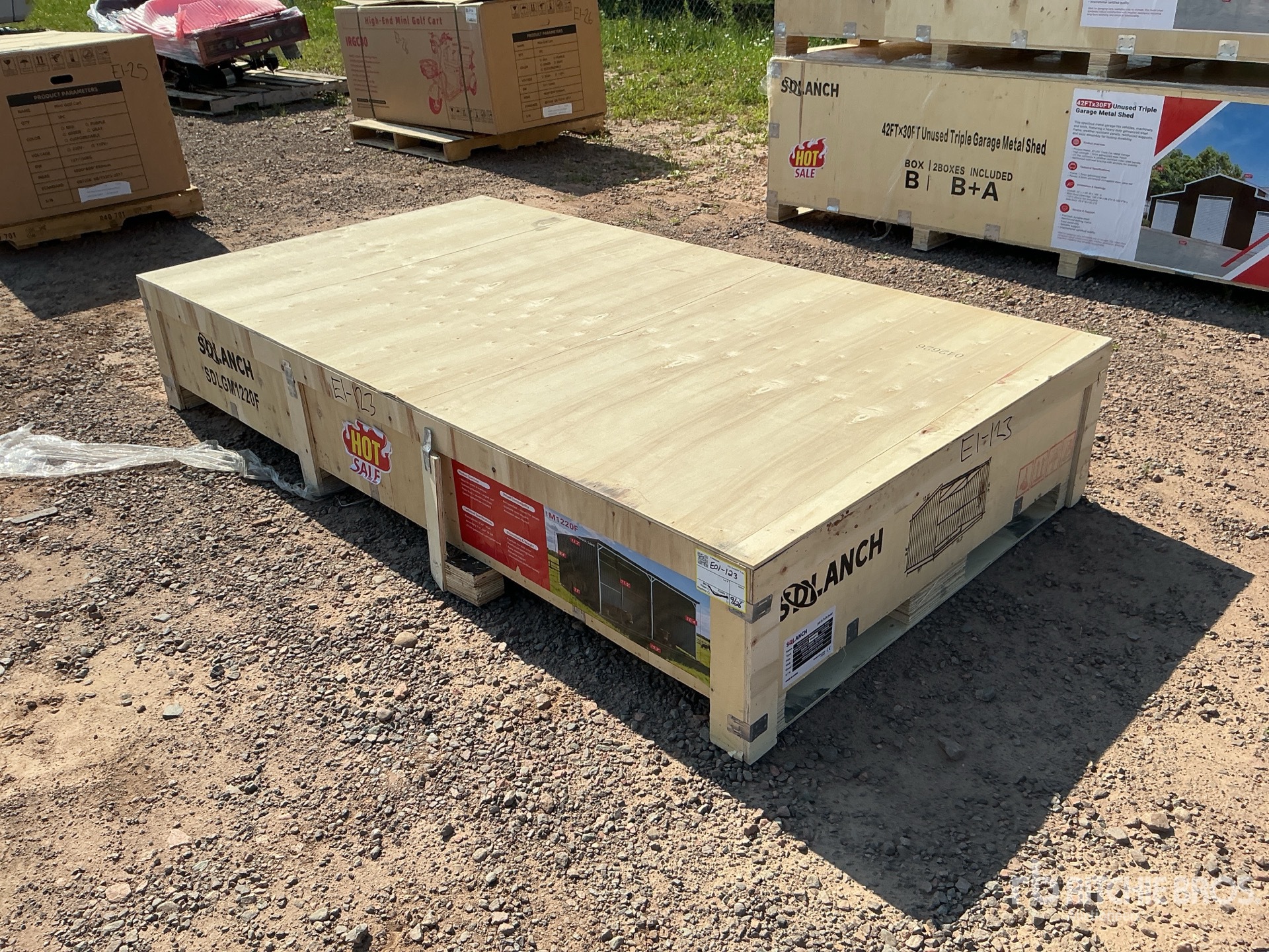 2026 SDLGM1220F 11 ft x 19 ft 2 in Galvanized Metal Livestock Shelter (Unused)