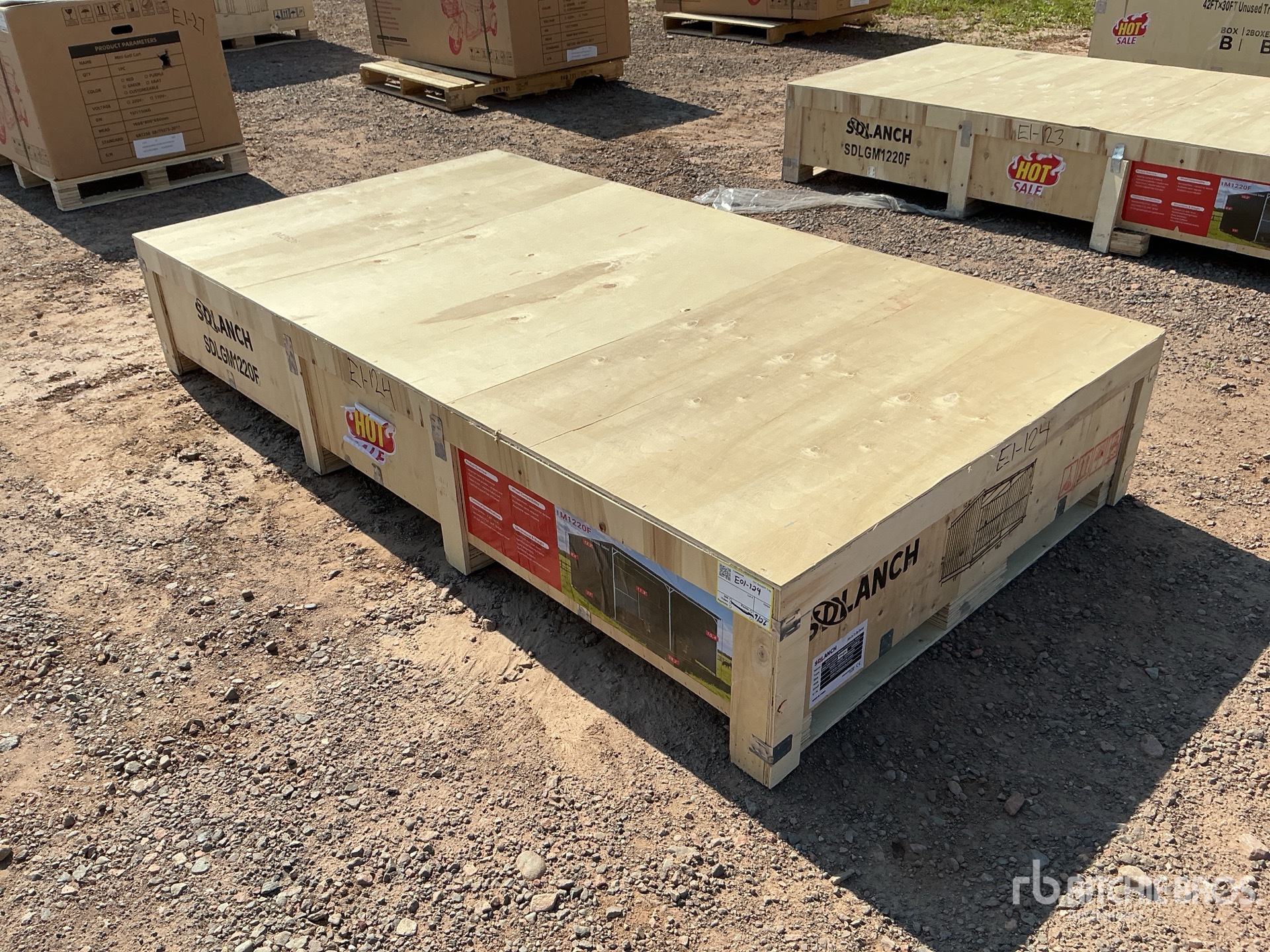 2026 SDLGM1220F 11 ft x 19 ft 2 in Galvanized Metal Livestock Shelter (Unused)