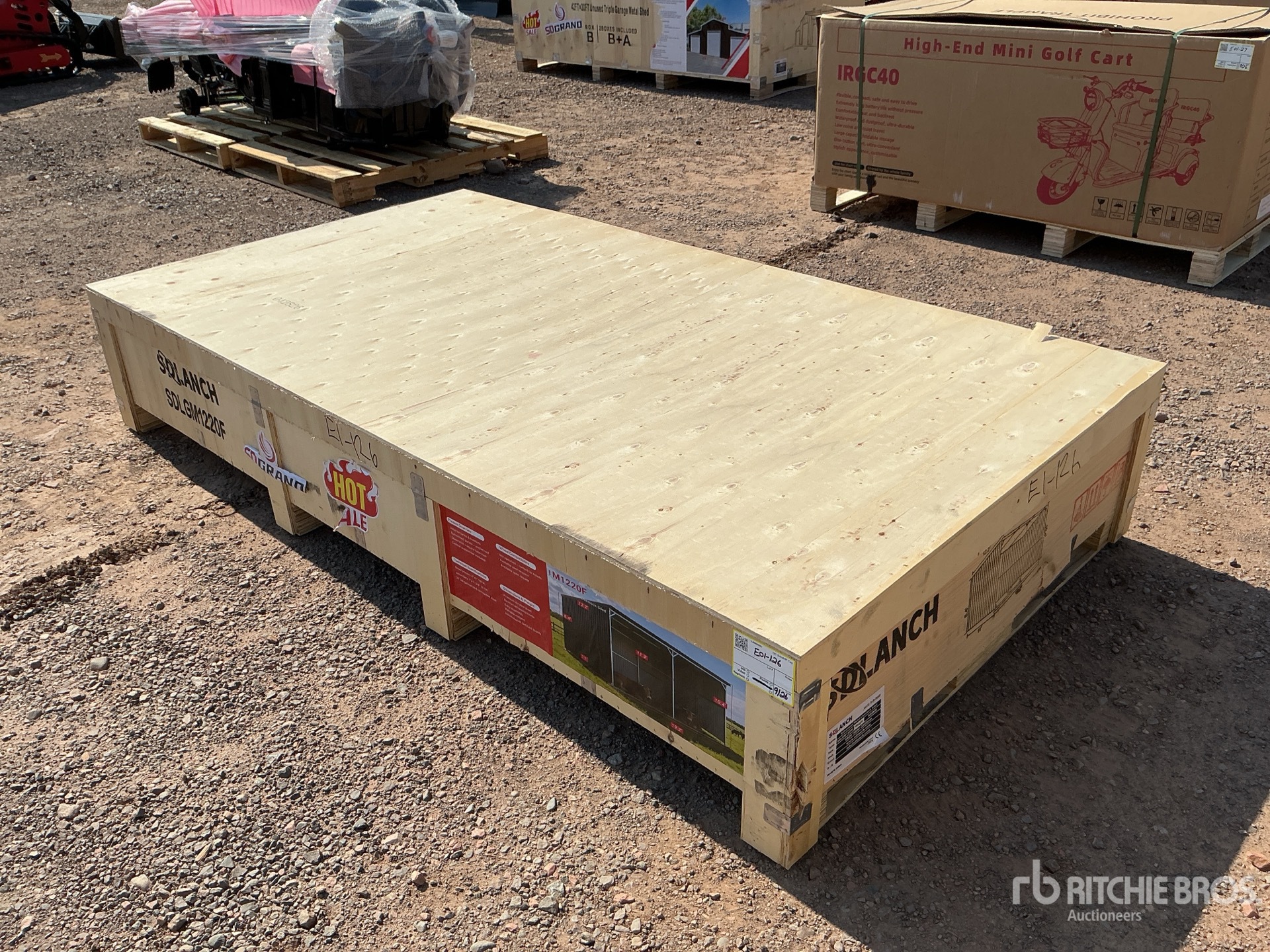 2026 SDLGM1220F 11 ft x 19 ft 2 in Galvanized Metal Livestock Shelter (Unused)