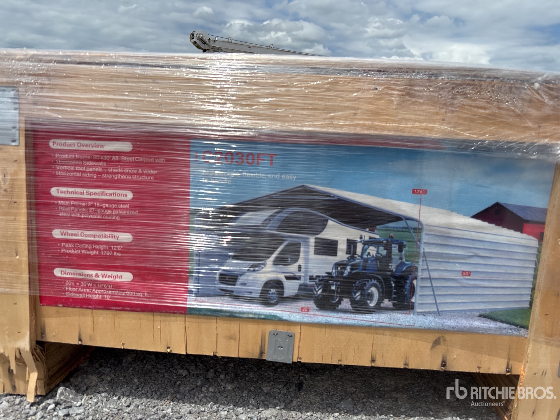 2026 SDLC2030FT 20 ft x 30 ft 20 ft x 30 ft Carport (Unused)