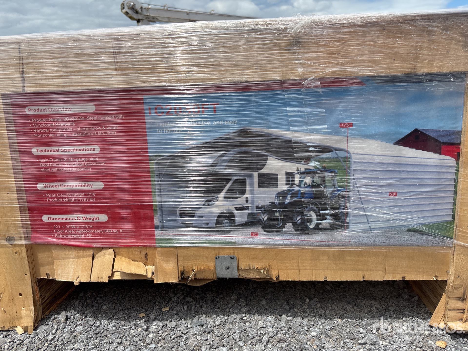 2026 SDLC2030FT 20 ft x 30 ft 20 ft x 30 ft Carport (Unused)
