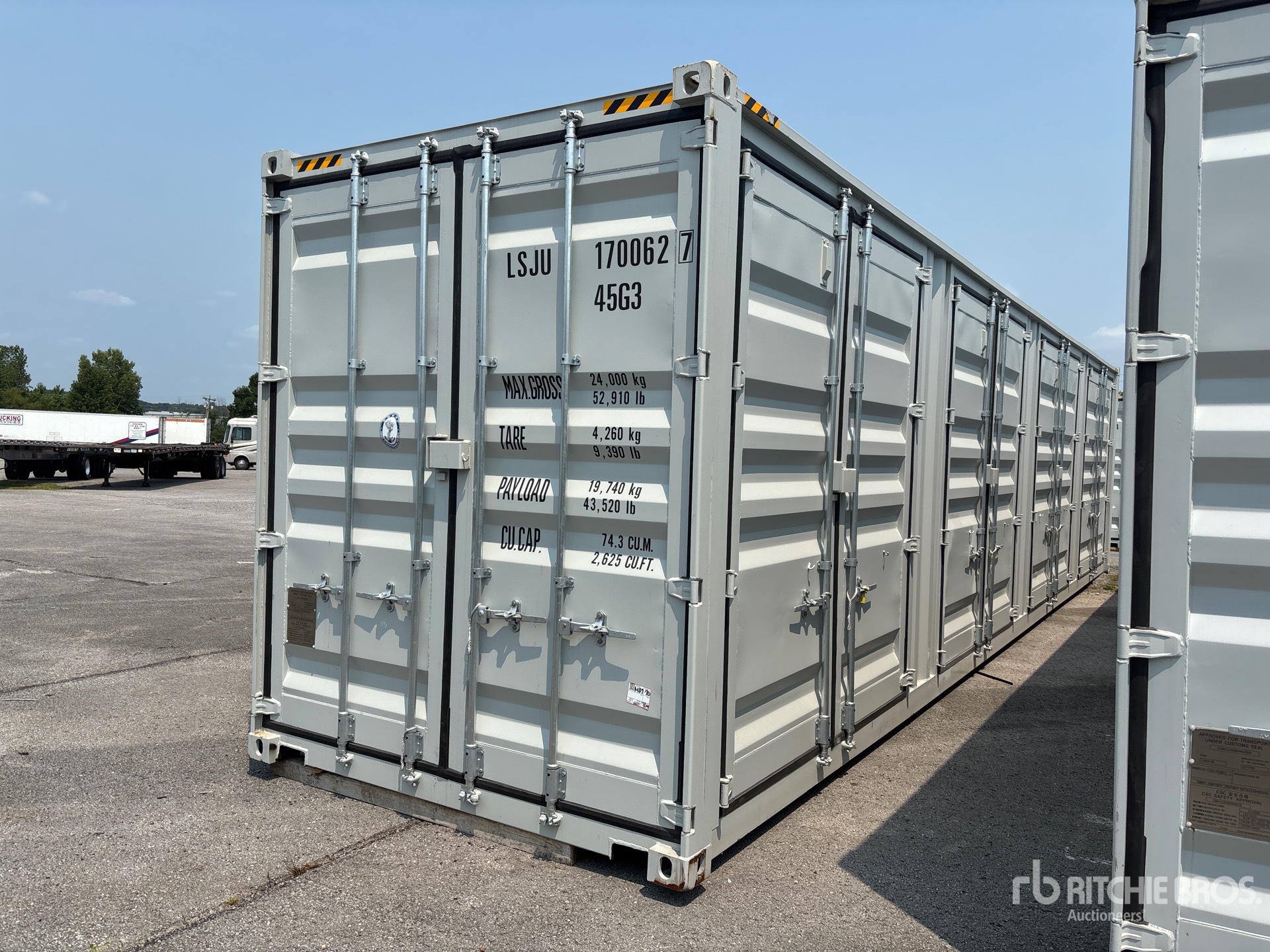 2026 40 ft High Cube Multi-Door Storage Container