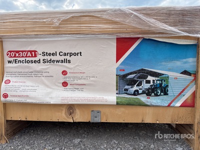 2026 SDLC2030FT 20 ft x 30 ft Abri d'Auto (Unused)