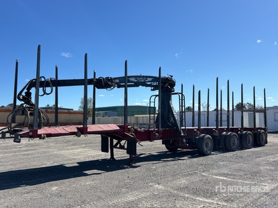 2015 Manac 23451A53 51 ft Quad/A Self-Loading مقطورة جذوع