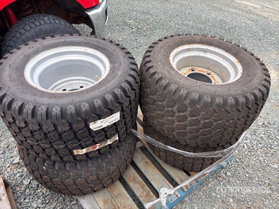 Quantity of (4) Goodyear Terra-Tire 15x15.5-15NHS إطارات المعدات