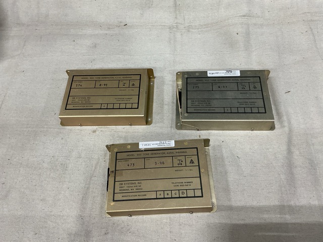 (3) DB Systems 603 Aural Warning Tone Generators