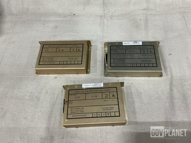 (3) DB Systems 603 Aural Warning Tone Generators