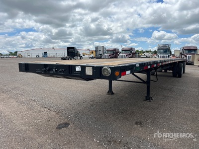 1992 Fontaine FTW-5-8048WSAW 48 ft T/A Spread Axle Flatbed Trailer
