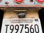Trailer Chassis with License Plate Light Functional