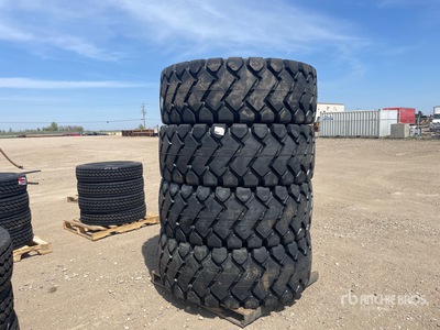 Quantity of (4) Bedrock 23.5x25 Tires (Unused)