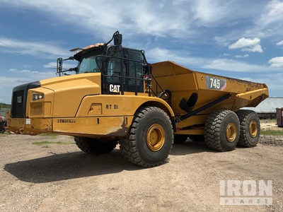2019 Cat 745 Kiepwagen met knikbesturing