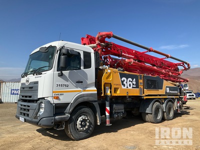 2022 Putzmeister BSF36-4 12H 36 m on 2023 UD Truck Quester CWE330 6x4 شاحنة مضخة الخرسانة