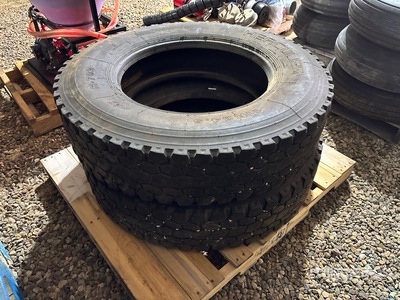 Quantity of (2) 11R24.5 Pneus