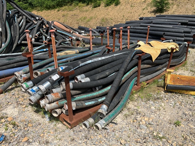 Quantity of (9) 4 in x 20 ft Discharge Hose & (178) 4 in x 20 ft Cam Suction Hose Quantity of (9) 4 in x 20 ft Discharge Hose & (178) 4 in x 20 ft Cam Suction Hose