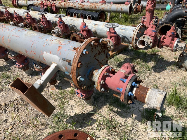 Quantity of (5) Pneumatic 20 ft Manifold, (8) Truck Station 20 ft Manifold & (1) 8 in Aluminum Manifold