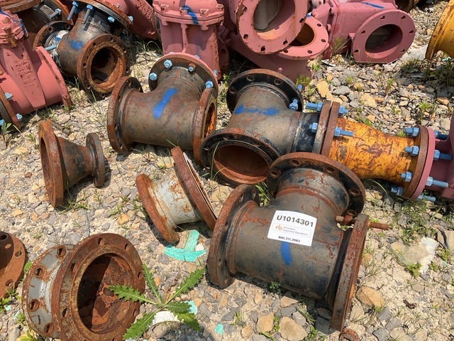 Quantity of Reducer, Steel Tee, Butterfly Valve Water, Blade Style, Blind, Lateral & Cap Fittings and Flanges