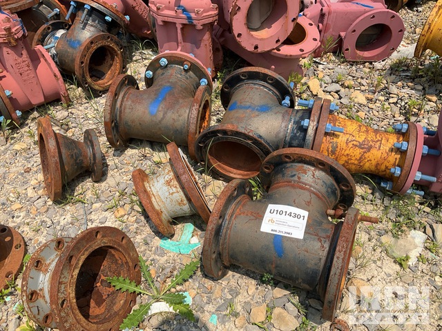 Quantity of Reducer, Steel Tee, Butterfly Valve Water, Blade Style, Blind, Lateral & Cap Fittings and Flanges