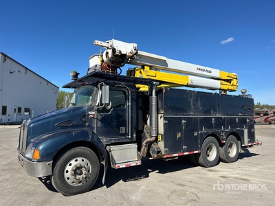 2002 Posi-Plus 500-50-RU 50 ft on 2002 Kenworth T300 6x4 شاحنة منصة مرفوعة