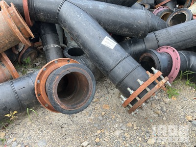 Quantity of Quantity of (3) 10 in Poly 90 Fittings and Flanges & Quantity of (7) 10 in Poly Tee Fittings and Flanges Raccords et brides
