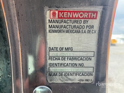 2012 Kenworth T370 4x2 Camion Pipa de Agua / شاحنة مياه