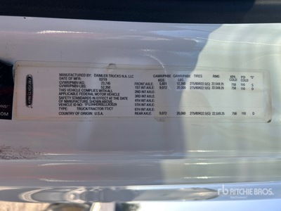 2020 Freightliner Cascadia 126 6x4 Sleeper Truck Tractor