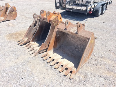 Quantity of (3) 36 in, 24 in, 12 in Rear Backhoe Bucket - Fits Case 590SN