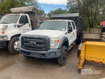 2016 Ford F-450 4x2 Crew Cab Flatbed Truck (Inoperable)
