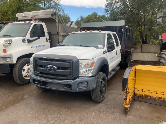 2016 Ford F-450 4x2 Crew Cab Flatbed Truck (Inoperable)