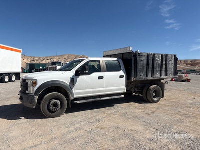 2018 Ford F-450 XL 4x2 Crew Cab Flatbed Dump Truck