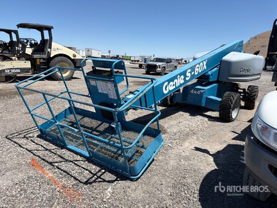2011 Genie S60X 4WD Diesel Telescopic Boom Lift