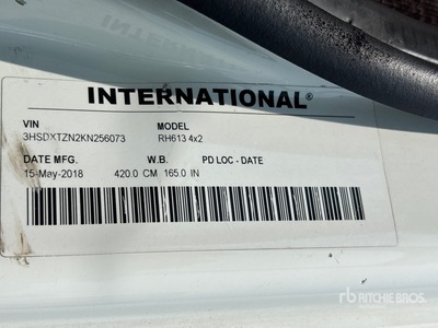 2019 International RH613 S/A Day Cab Truck Tractor