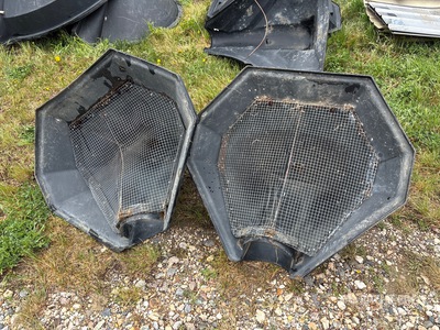 Quantity of (2) 9 in Poly Hopper