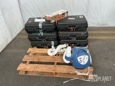 (6) Suction Apparatuses, (1) Patient Thermoregulator & (10) Glass Beakers