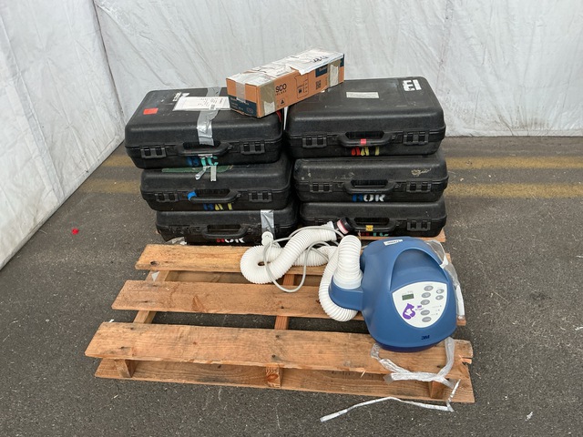 (6) Suction Apparatuses, (1) Patient Thermoregulator & (10) Glass Beakers
