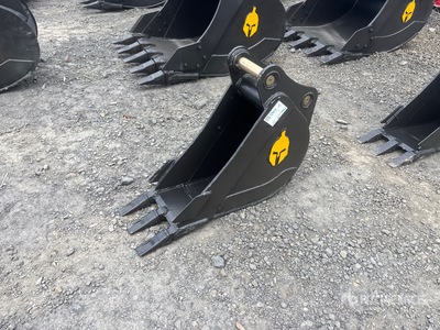 Trojan 50CL 12 in Digging Cazo para excavadora - Fits Cat 305, 305.5 Komatsu PC45/50/55 Hyundai R55, Hitachi/Deere 50D/G Case, New Holland, Kobelco SK50 Bobcat E50/341/337 (Unused)
