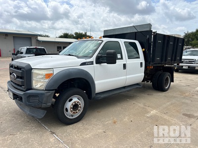 2016 Ford F450 XL 4x2 Crew Cab Flatbed Dump Truck
