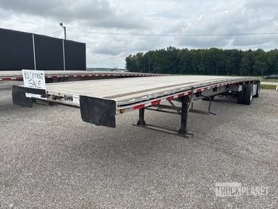 2014 MAC 46000 lb 48 ft T/A Spread Axle Flatbed Trailer