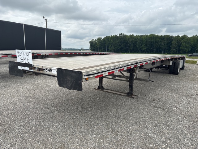2014 MAC 46000 lb 48 ft T/A Spread Axle Flatbed Trailer