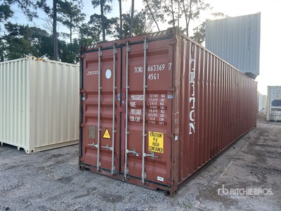 2012 40 ft High Cube Storage Container (Inoperable)