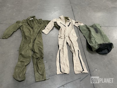 (2) Pairs of Fuel Handler’s Coveralls, (23) Duffel Bags & Assorted Items
