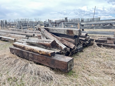 Quantity of (40) 8 ft Railroad Ties