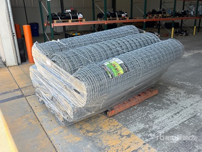 Quantity of (9) 100 ft x 6 ft Galvanized Rolls of Horse Heavy Duty Staccionata (Unused)