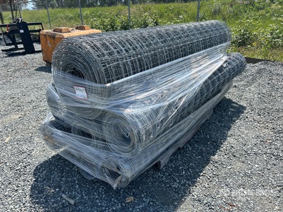 Quantity of (8) 1100 ft x 8 ft Galvanized Rolls of Deer Staccionata (Unused)