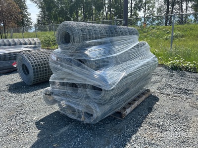 Quantity of (10) 220 ft x 6 ft 6 in Galvanized Rolls of Deer Staccionata (Unused)